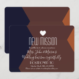 Convites Novo Adiamento da Missão Terracotta Chocolate