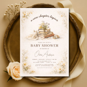 Convites Novo Capítulo Começa Chuvada de Bênçãos Floral par