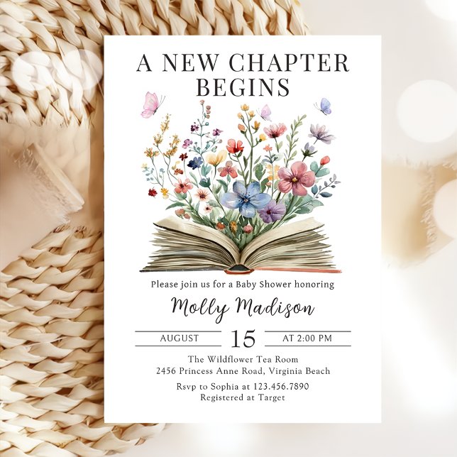 Convites Novo capítulo do Storybook inicia o Chá de fraldas (Criador carregado)