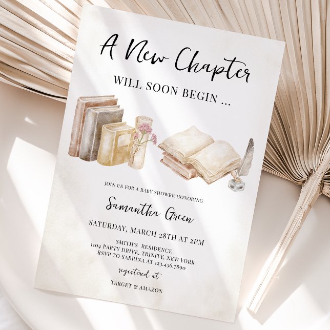 Convites Novo Capítulo Em Breve Chuvinha de Bebê (Criador carregado)