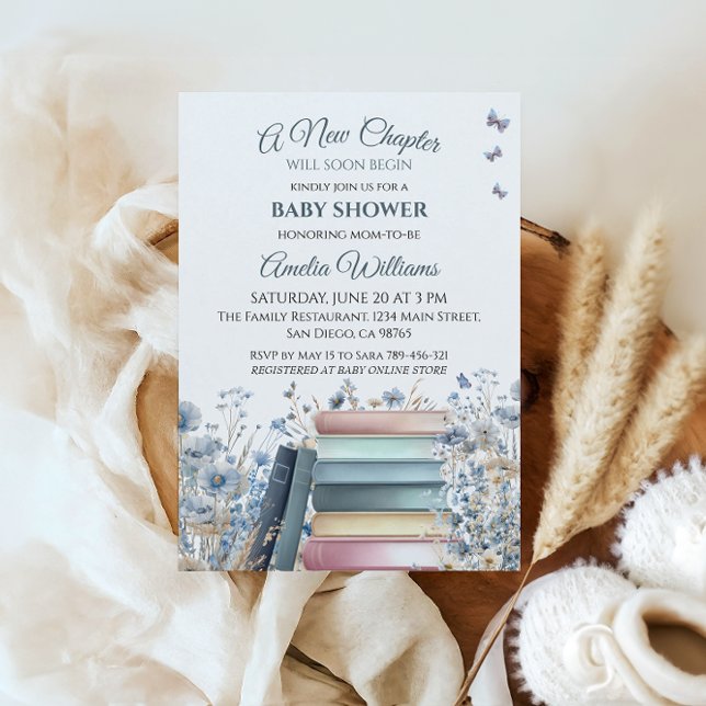 Convites Novo Chá de fraldas Clássico do Storybook do Capít (Criador carregado)