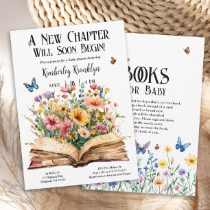 Convites Novo Chá de fraldas de Capítulo do Storybook