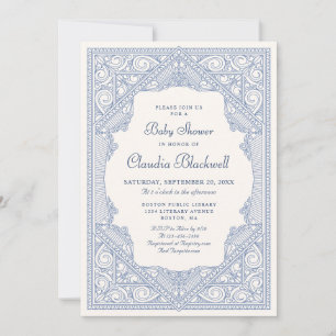 Convites Novo Chá de fraldas de Livro