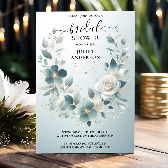 Convites Novo Chá de panela de Prata de Alta Extremidade br (Criador carregado)