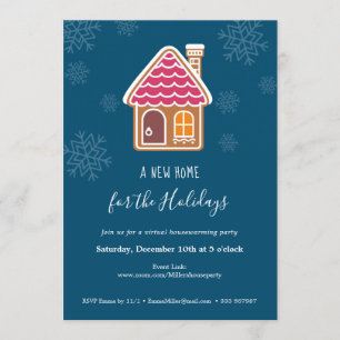 Convites Novo lar para o Par de Aquecimento Doméstico Virt