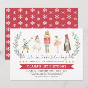 Convites Noz-Cracker Birthday Sugar Plum Fairy Christmas