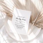 Convites Nuestra Nuestra Boda Wedding<br><div class="desc">Este convite de casamento da nuestra de caligrafia moderna é perfeito para um casamento rústico. O design simples e elegante apresenta a tipografia de scripts clássicos e ricos em preto e branco.</div>
