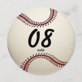 Convites Número da Mesa de Beisebol