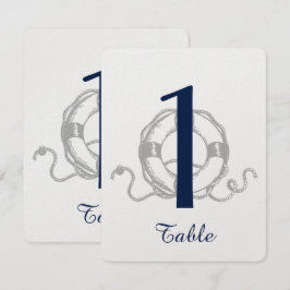 Convites Número da Mesa de Casamento na Praia da Âncora Pra