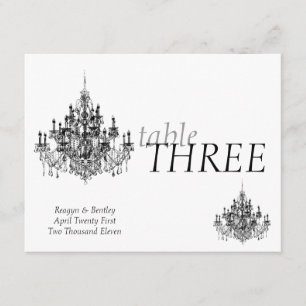 Convites Número da mesa de Chandee Amore