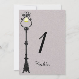 Convites Número da Mesa do Casamento The Big Easy