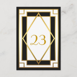 Convites Número da Mesa,Gatsby, elegante, chique, branco pr