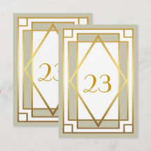 Número da Mesa, Grande Gatsby, elegante, chique, b