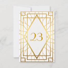 Convites Número da Mesa, Grande Gatsby, elegante, chique, o