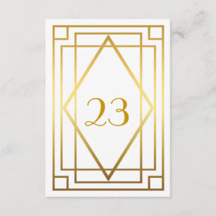 Convites Número da Mesa, Grande Gatsby, elegante, chique, o