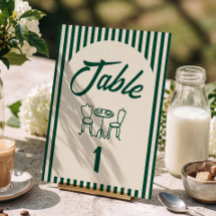Número da mesa para chá de bebê 'Um pequeno feijão