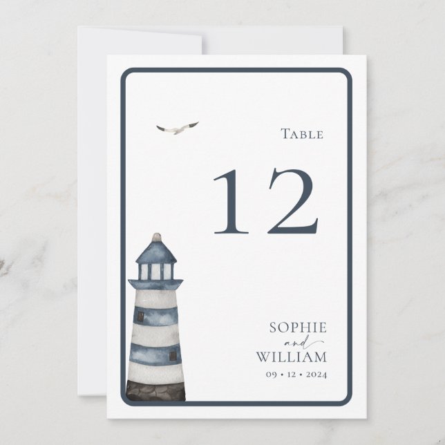 Convites Número da Tabela à Parte (Frente)