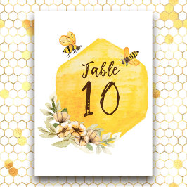 Convites Número da Tabela de Casamento de Barato Bonito