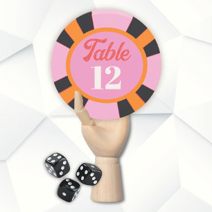 Convites Número da Tabela de Chip Poker do Mod Las Vegas