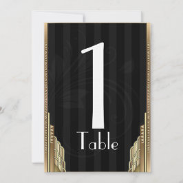 Convites Número da Tabela de distribuição de Deco de Arte D