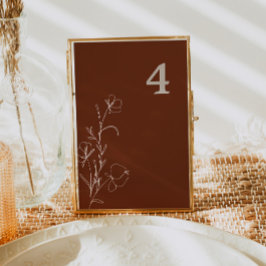 Convites Número da tabela de rajadas de rajadas de rajadas