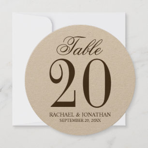 Convites Número da Tabela do Círculo de Casamento Russo da