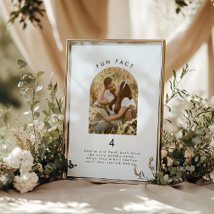 Convites Número da Tabela Fotográfica de Casamento de Fato