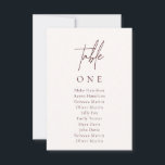 Convites Número da Tabela Mínima de Placas de Casamento Ele<br><div class="desc">Ajude seus convidados a encontrar o caminho com esses cartões de números de tabela. Use estes cartões de mesa miniatura em vez de seu quadro geral de assentos, colocando-os em um conselho de madeira, espelho ou outra superfície para corresponder ao seu estilo de casamento. Design apresenta uma fonte manuscrita e...</div>