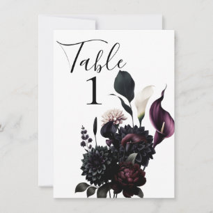 Convites Numero da Tabela Romântica de Casamento Floral Dar