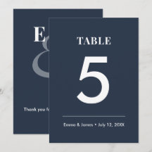 Número de Mesa Casamento E comercial | Moderno