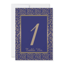 Número de Mesa de Casamento em Filigrana Dourada e