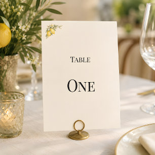 Convites Número de Mesa de Luxo Italiano Mediterrâneo Coste