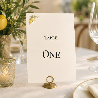 Convites Número de Mesa de Luxo Italiano Mediterrâneo Coste