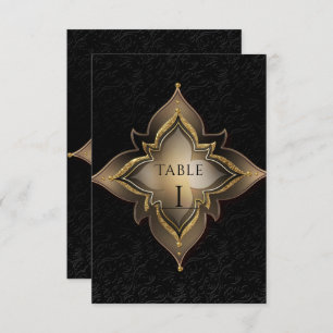 Convites Número de Tabela de Partes Chic Exóticas do Glam P