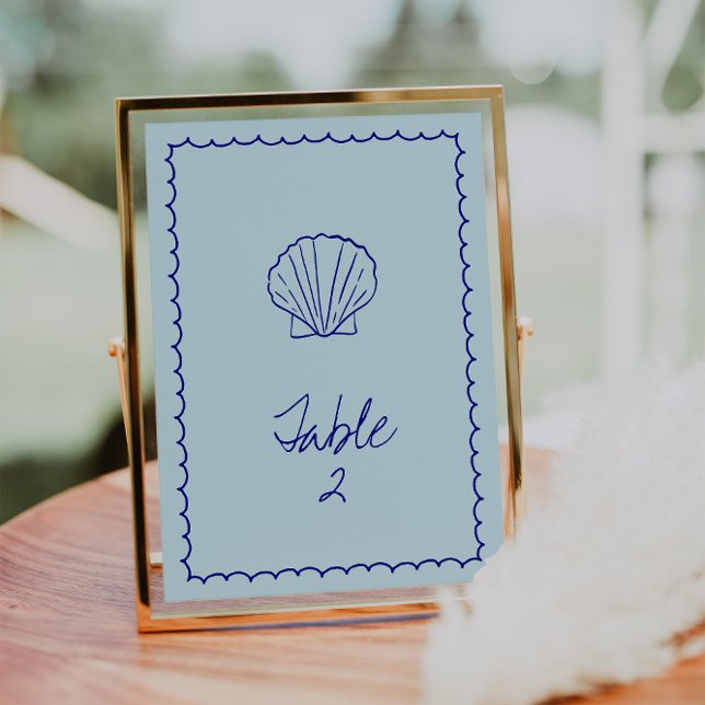 Convites Número de Tabela de Shell do Mediterrâneo Azul Mod (Criador carregado)