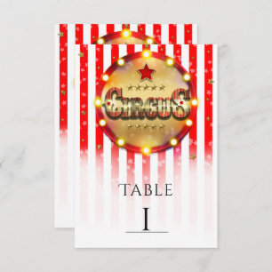 Convites Número de Tabela Dourada Vermelha Branca em Festa