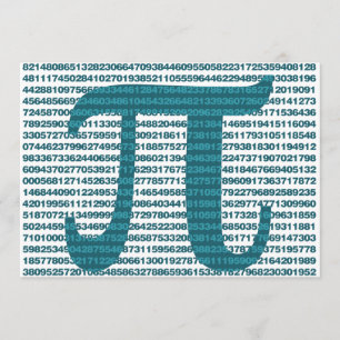 Convites Números de Dia de Pi