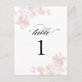 Convites Números de mesa | Casamento floral vintage