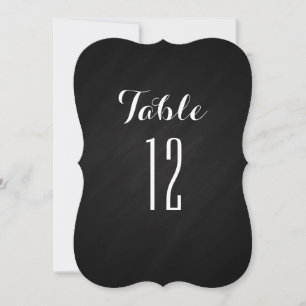 Convites Números de Mesa com Suporte para Quadro Negro