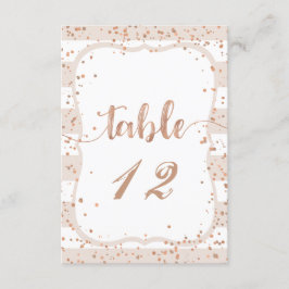 Convites Números de Mesa de Casamento com Listras de Areia 