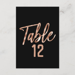 Convites Números de Mesa de Casamento com Tipografia Modern
