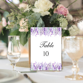 Convites Números de Mesa de Casamento Floral Botânico de La