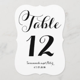 Convites Números de Mesa de Casamento Monograma de Letra Ca