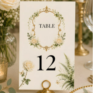 Convites Números de Mesa de Casamento no Jardim Secreto de