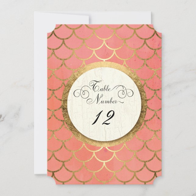 Convites Números de Mesa de Recepção Art Déco Bodas Ouro Fa (Frente)