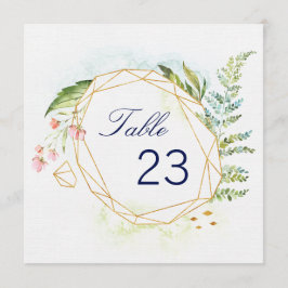 Convites Números de Mesa Geo Envy