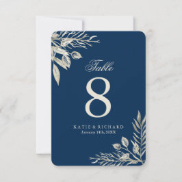 Convites Números de Mesa para Casamento de Inverno