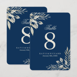 Convites Números de Mesa para Casamento de Inverno