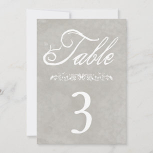 Convites Números de Mesa para Casamento em Aquarela