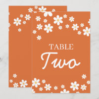 Números de Mesa para Chá de Noiva Retro Daisy Lara